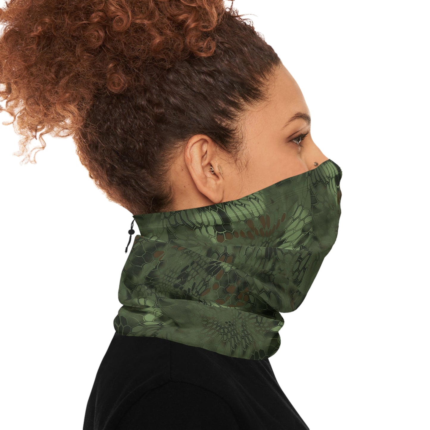 Neck Gaiter With Drawstring — All-Season Face Mask for Skiing, Cold Weather & Everyday Protection