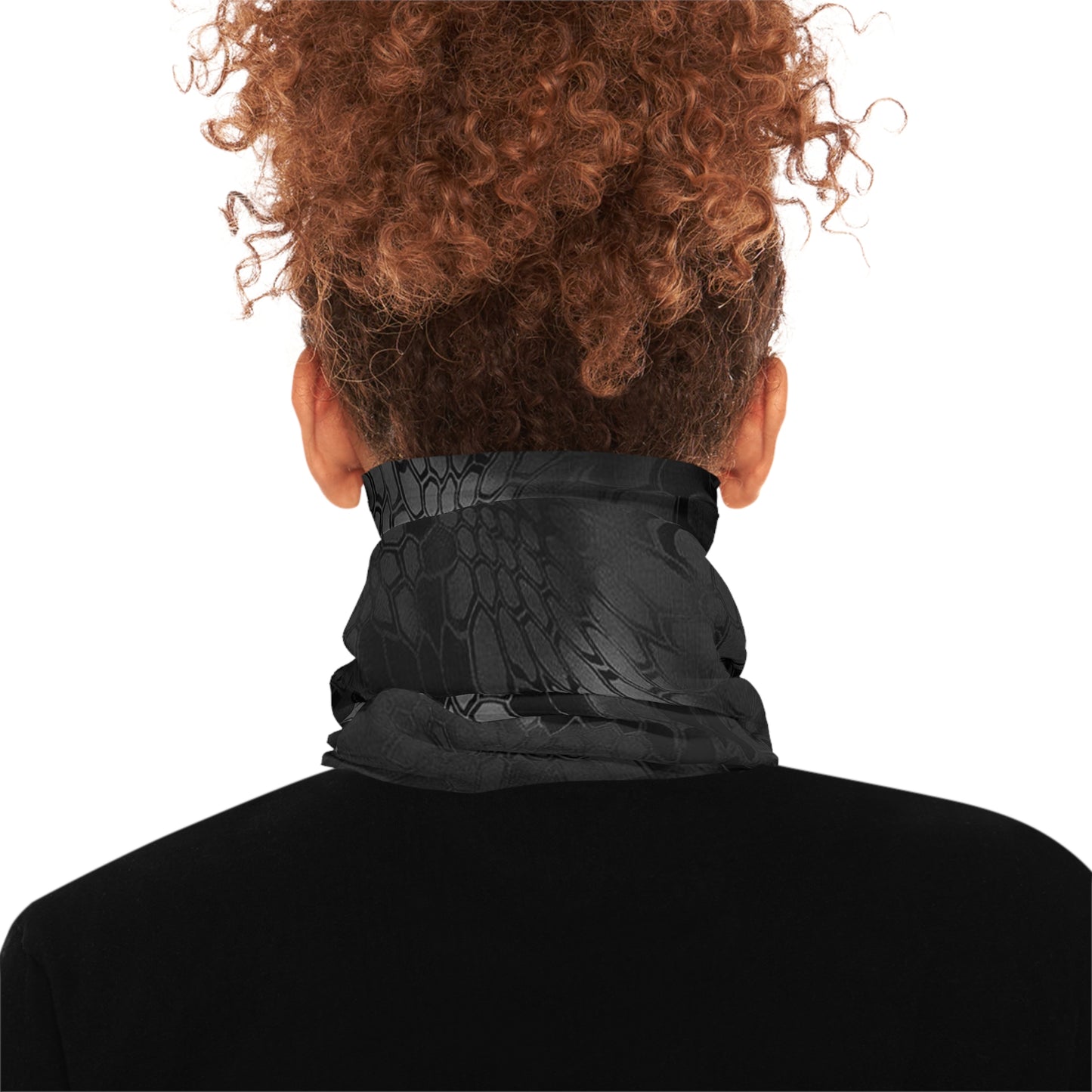 Black Gray Stylish Lightweight Neck Gaiter, Summer Fashion Accessory, Versatile Face Cover, Breathable Neck Warmer, Outdoor Activities