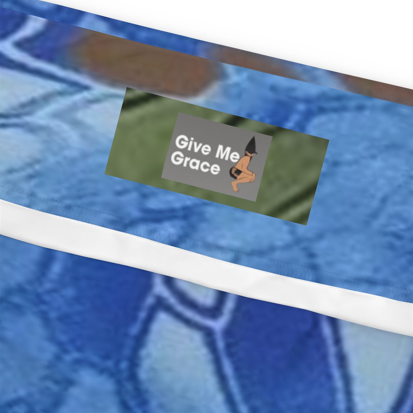 Plus size Give Me Grace Signature Print Blue - Plus Size Up to 6X