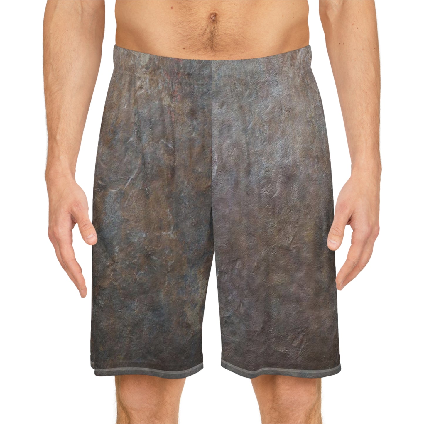 Clean Slate Basketball Shorts — Slate All-Over-Print Athletic Shorts