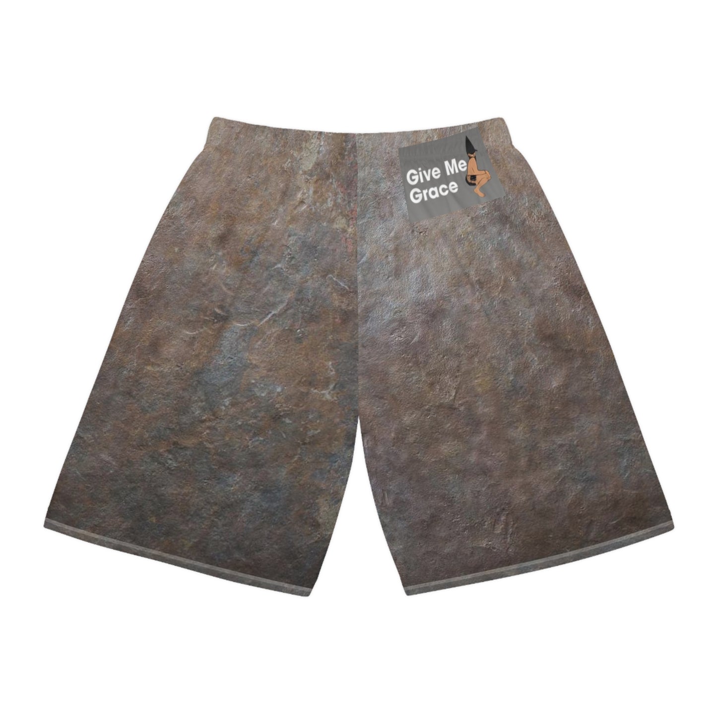 Clean Slate Basketball Shorts — Slate All-Over-Print Athletic Shorts