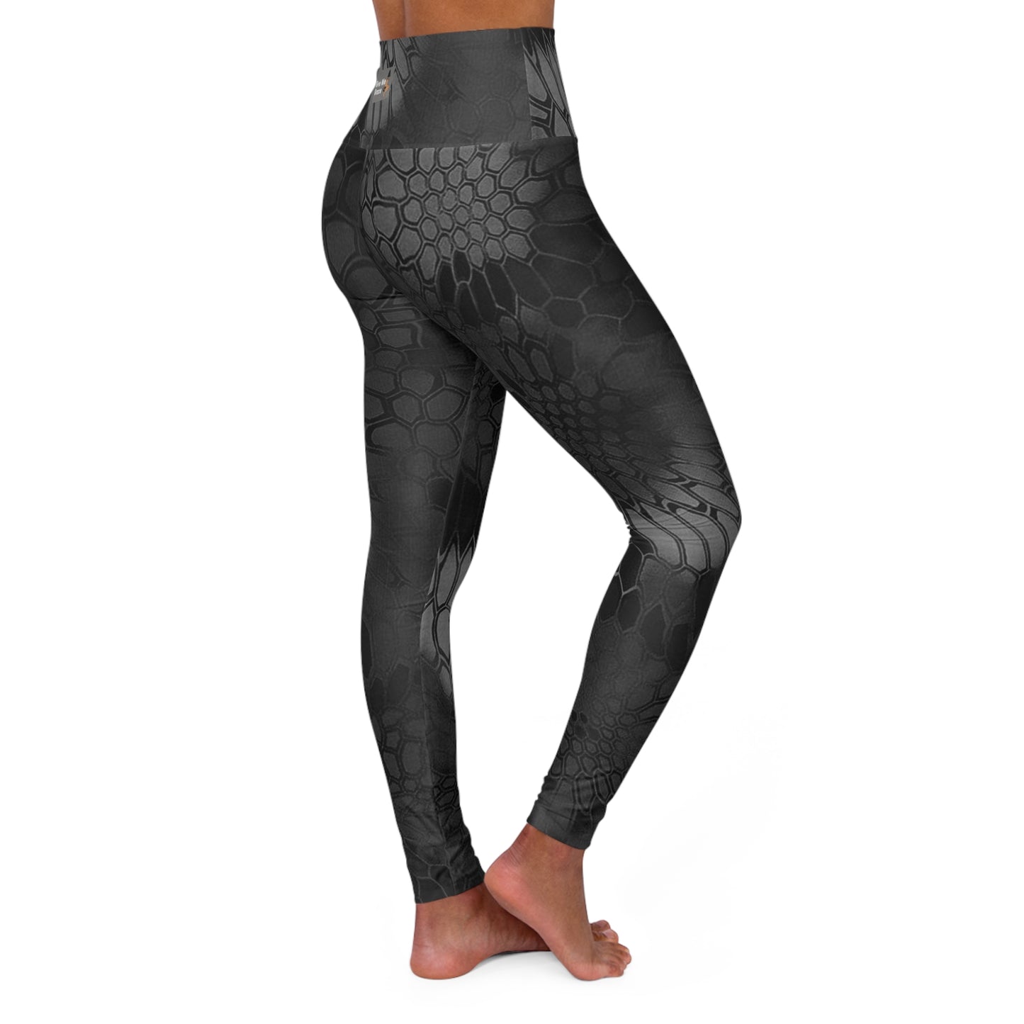 High-Waisted Yoga Leggings — Give Me Grace Print