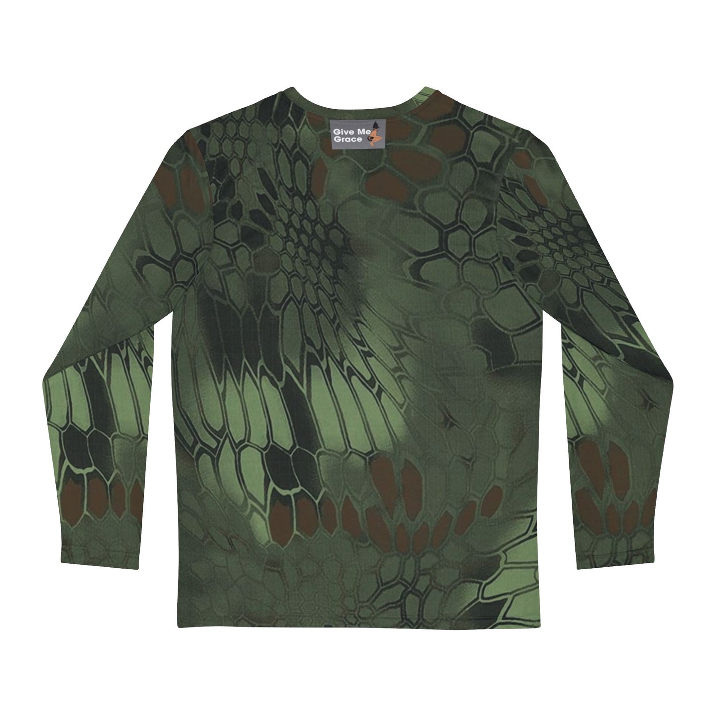 Men's Long Sleeve Shirt - Give Me Grace Signature Print