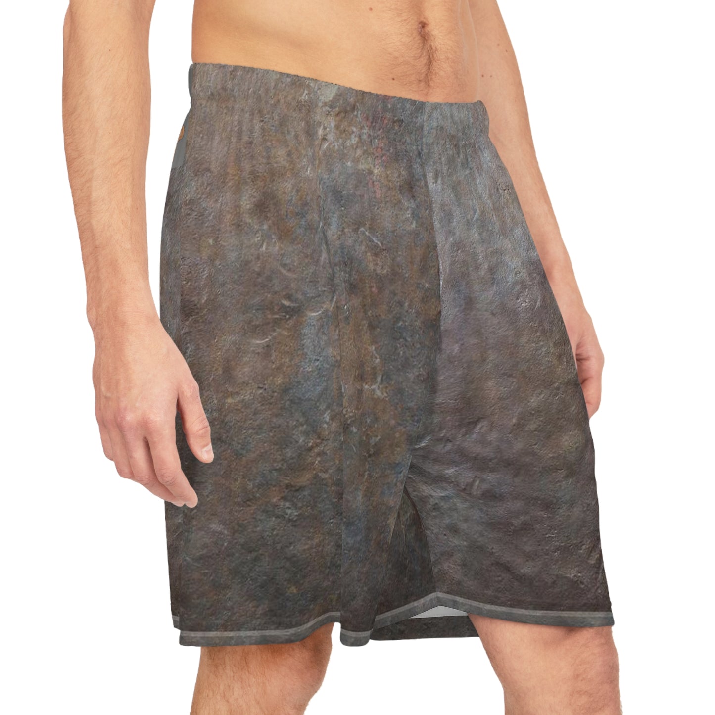 Clean Slate Basketball Shorts — Slate All-Over-Print Athletic Shorts