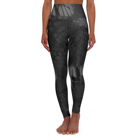 High-Waisted Yoga Leggings — Give Me Grace Print