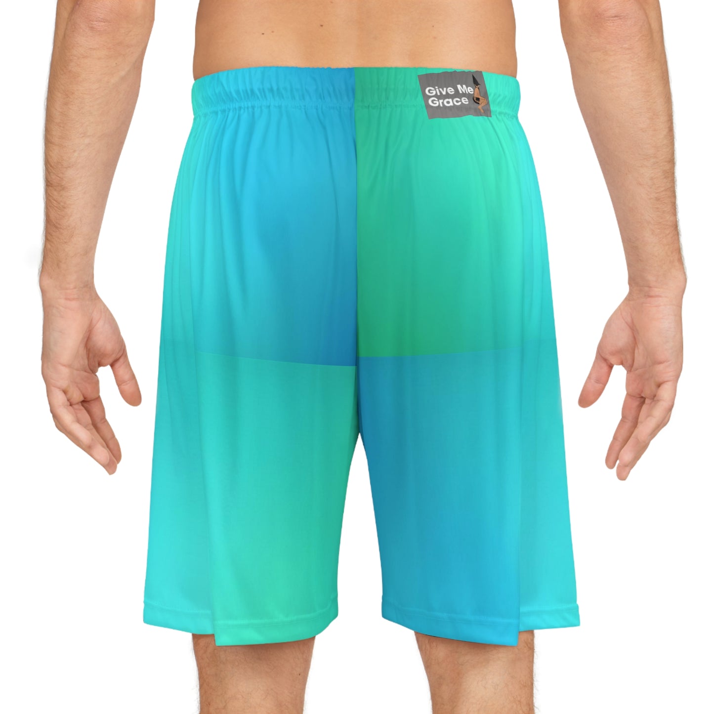 Cyan Basketball Shorts all-over print | Athletic Shorts