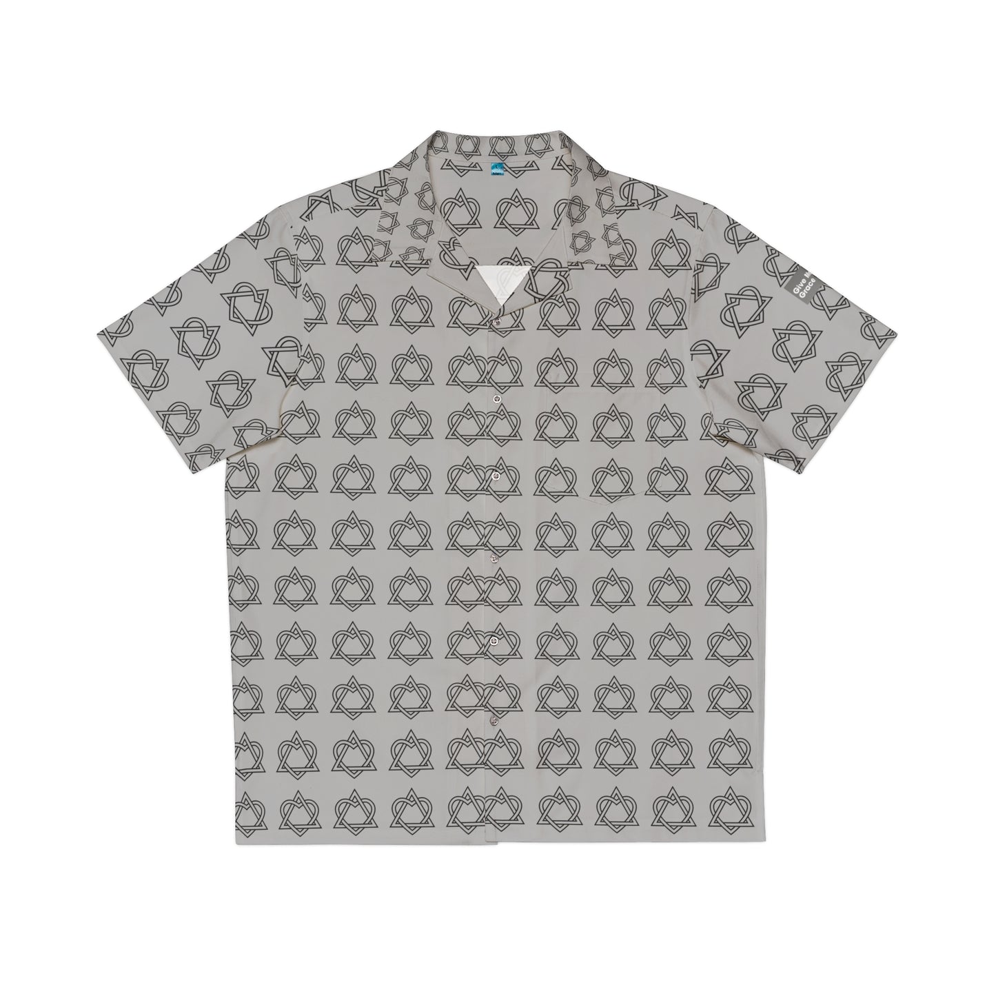 Heart Pyramid Rock & Roll Hip Hop Chic Hawaiian Shirt