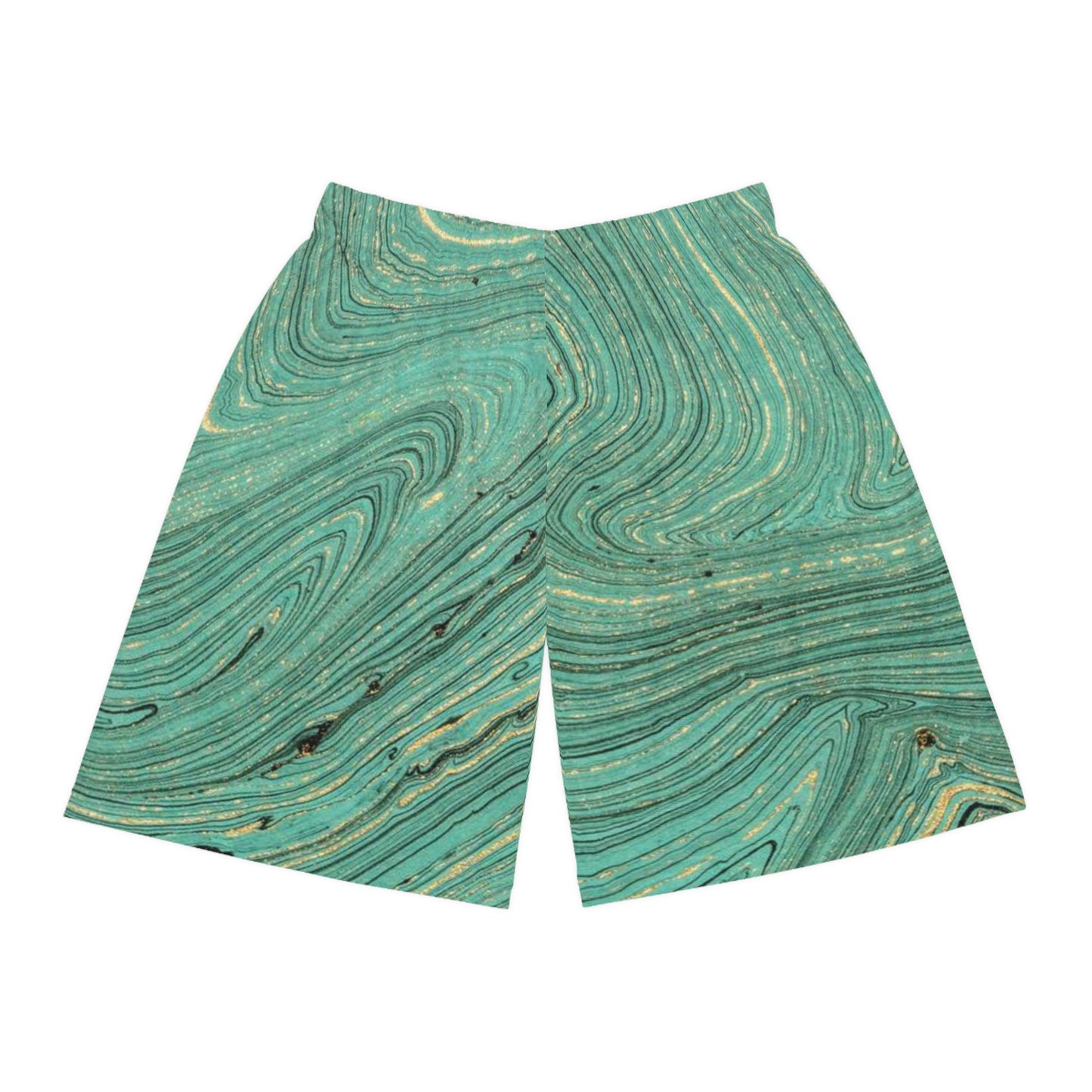 Give Me Grace Ocean Teal Painting Basketball Shorts
