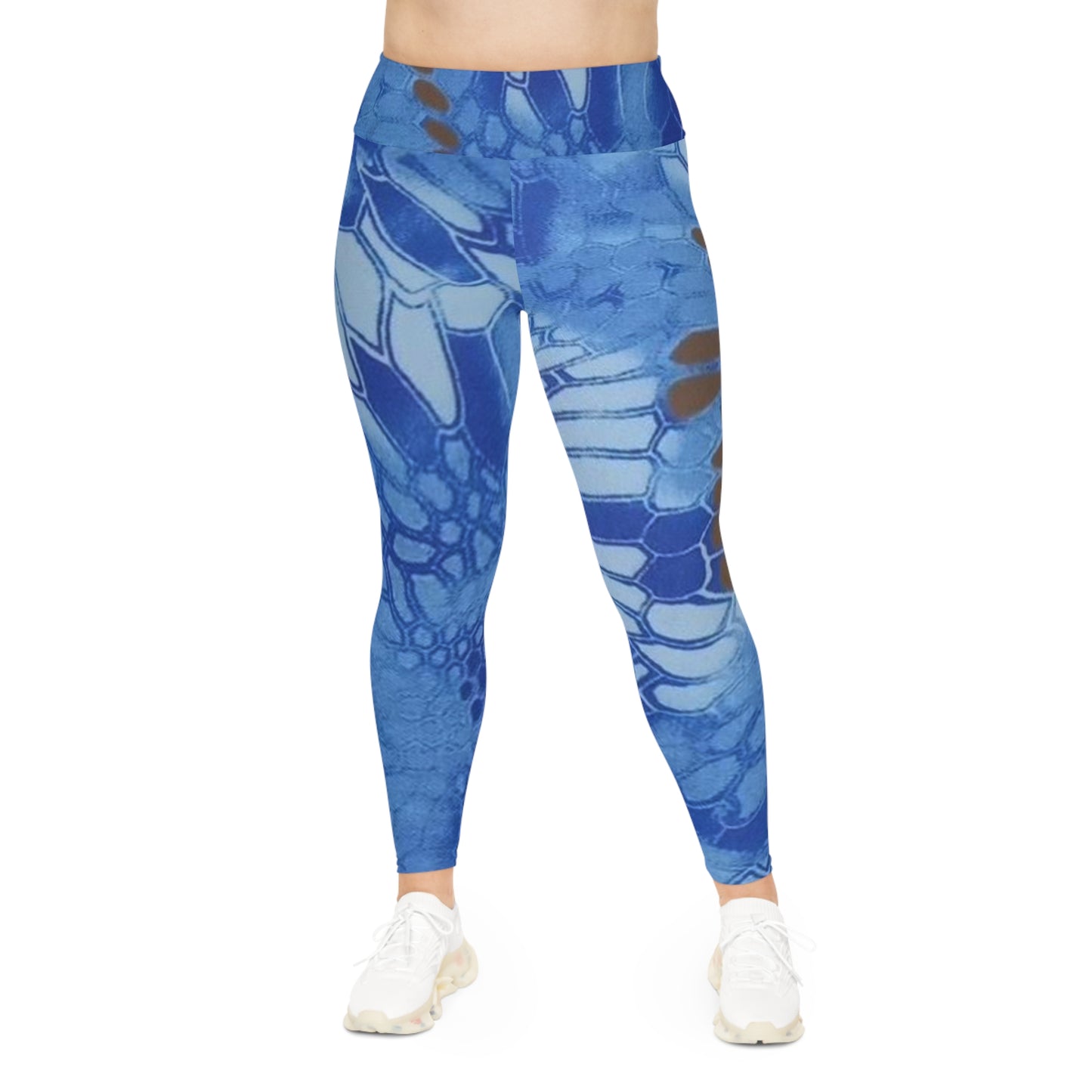 Plus size Give Me Grace Signature Print Blue - Plus Size Up to 6X