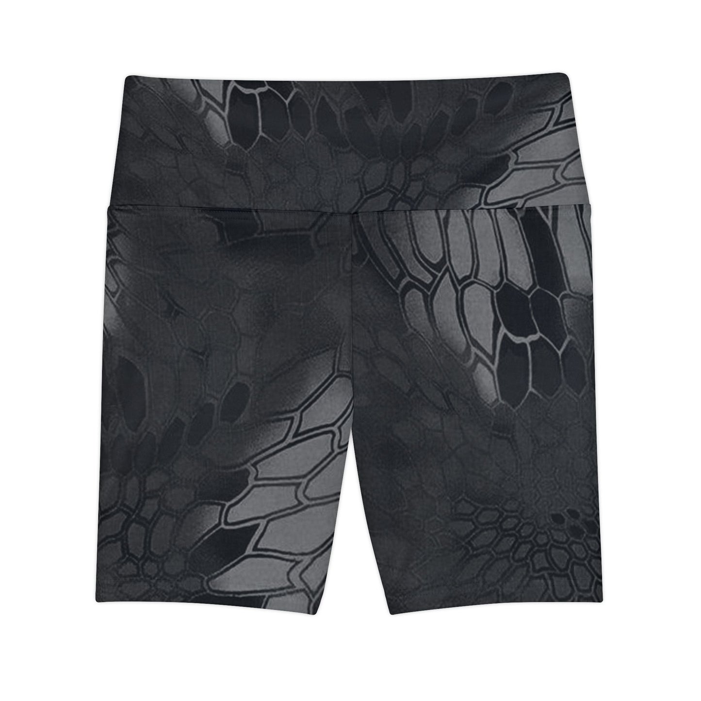 Black Gray Workout Shorts, Give Me Grace Print, Women's Athletic Wear, High Waistband, Crop Top Matching, Comfortable Fitness Shorts