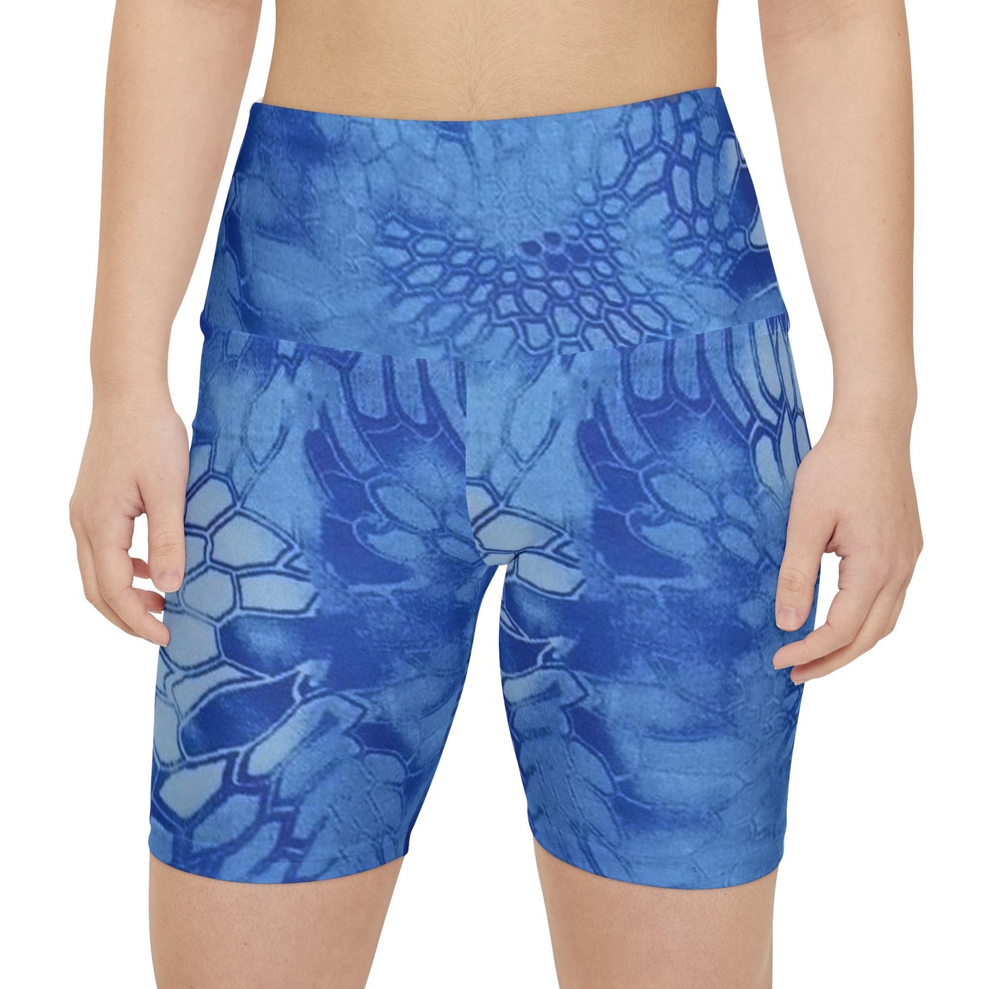 Give Me Grace Floral Camo Lace Women's Workout Shorts