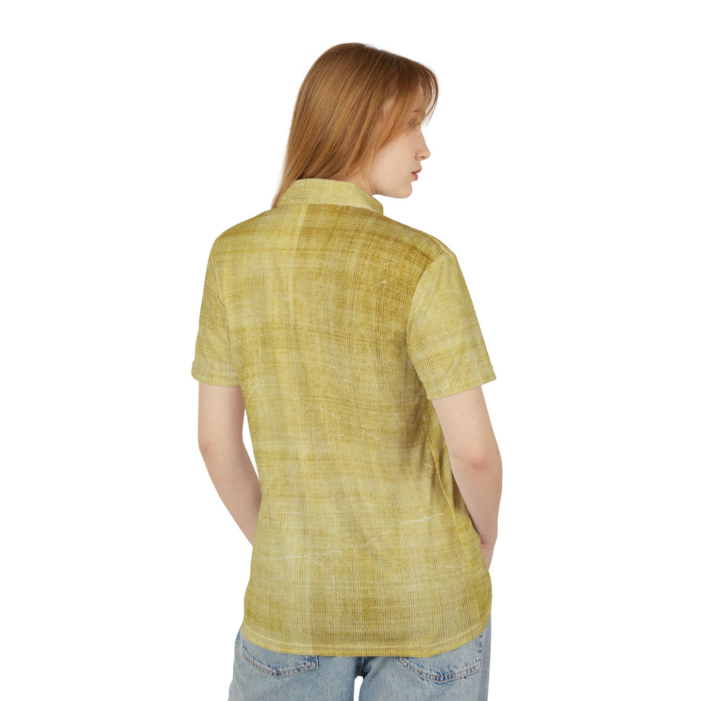 Solid Gold Polo Shirt | Metallic Gold Polo