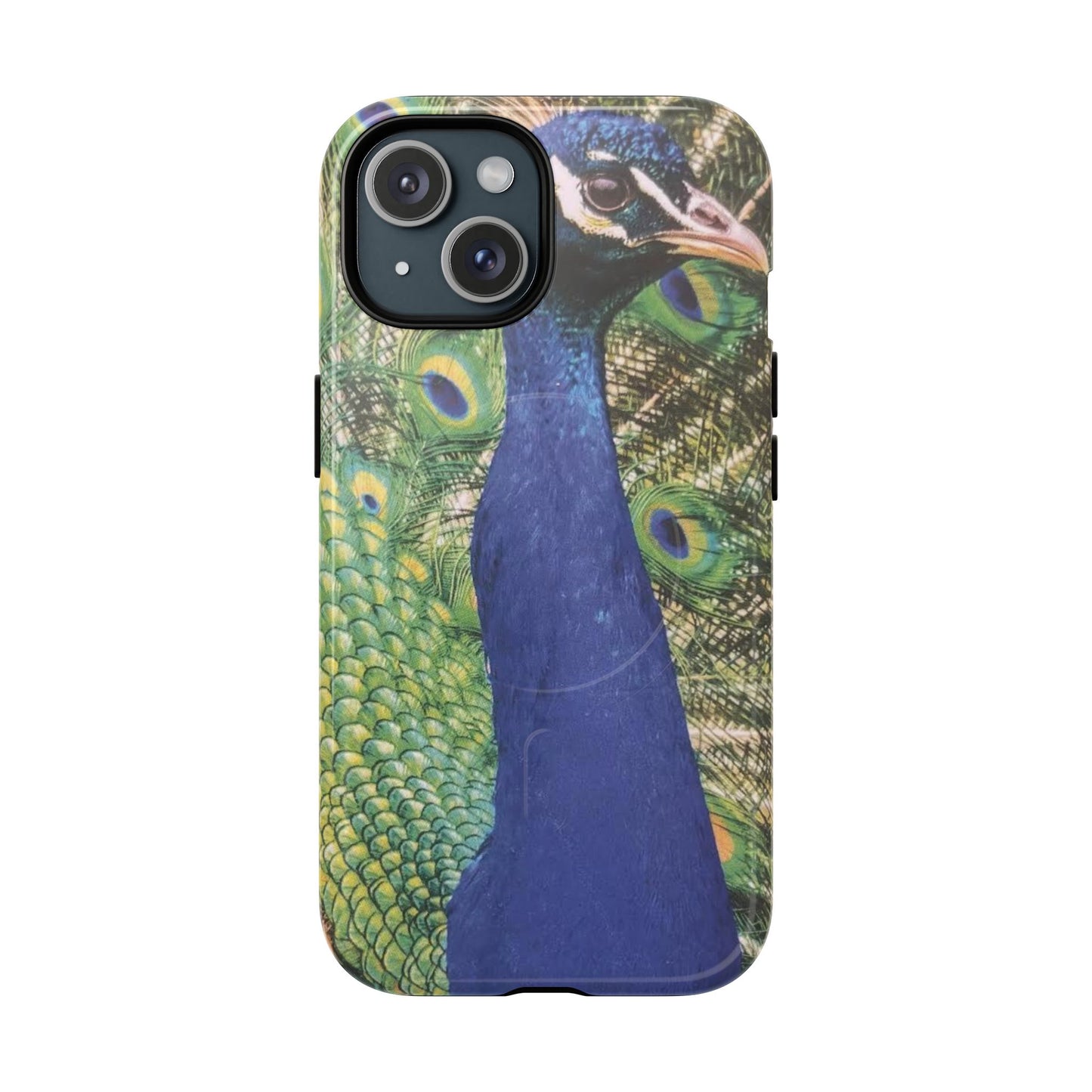 Magnetic Tough 2 Layer Phone Case — Peacock Skin Protective Cover