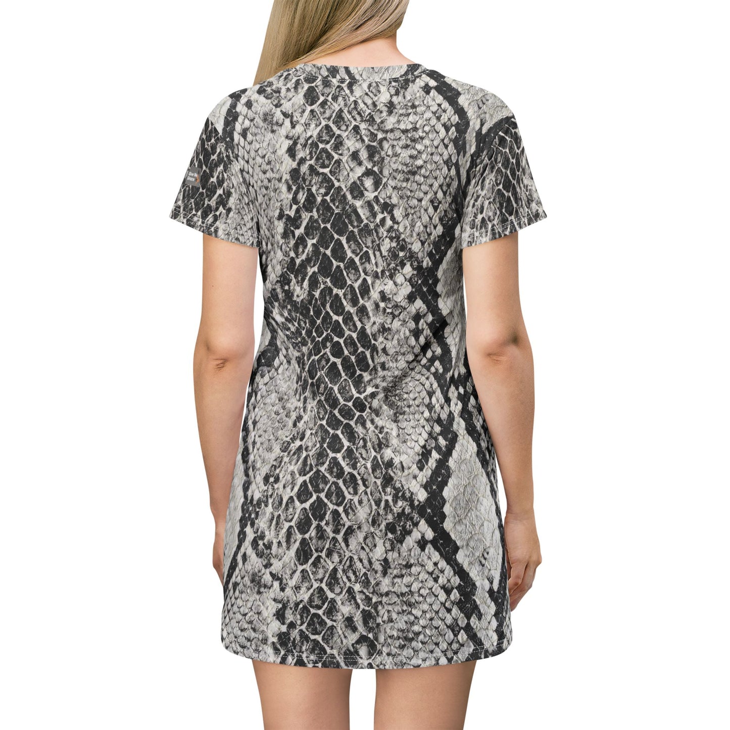 Snakeskin Print T-Shirt Dress — Classic Timeless Showstopper