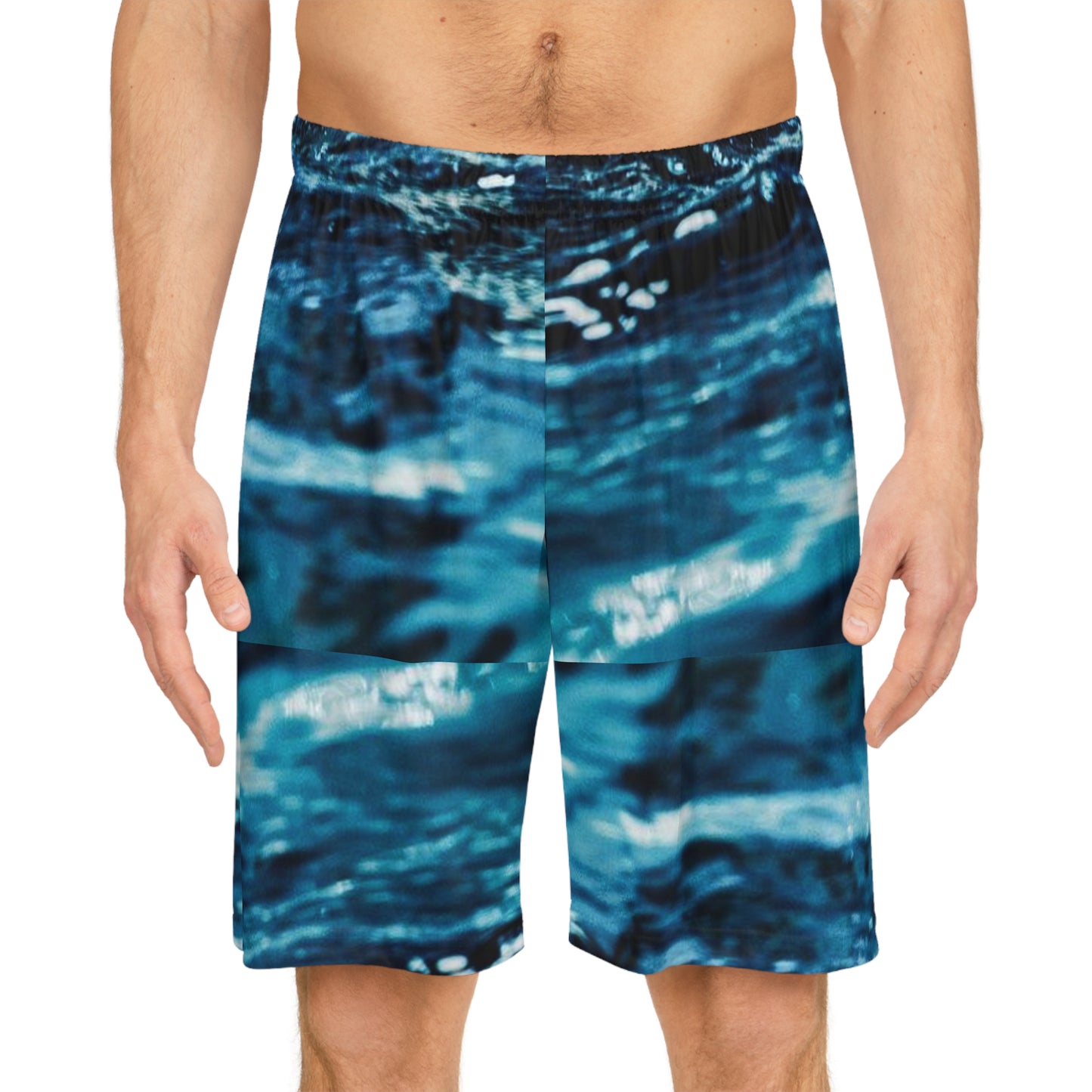 Give Me Grace SWIM Ocean Graphic Basketball Shorts | All-Over Print