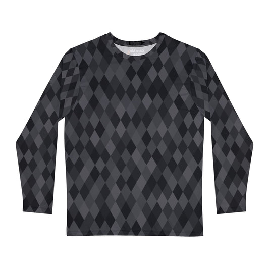 Black Diamond Give Me Grace Unisex Long Sleeve Shirt, Cool Men's Top, Stylish Pattern Tee, Trendy Long Sleeve Shirt for Men