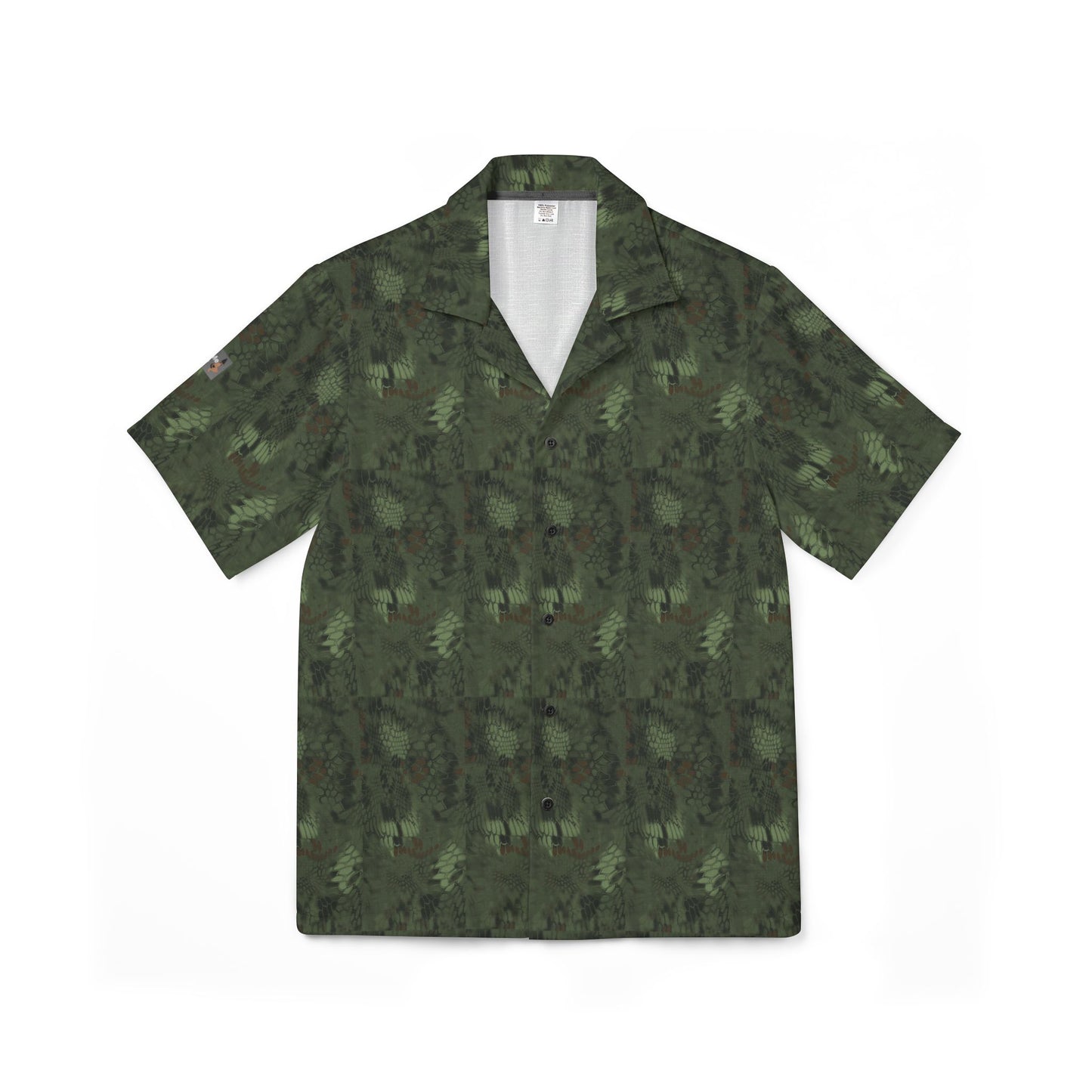 Men's Hawaiian Shirt — Classic Camo, Snakeskin & Floral All‑Over Print