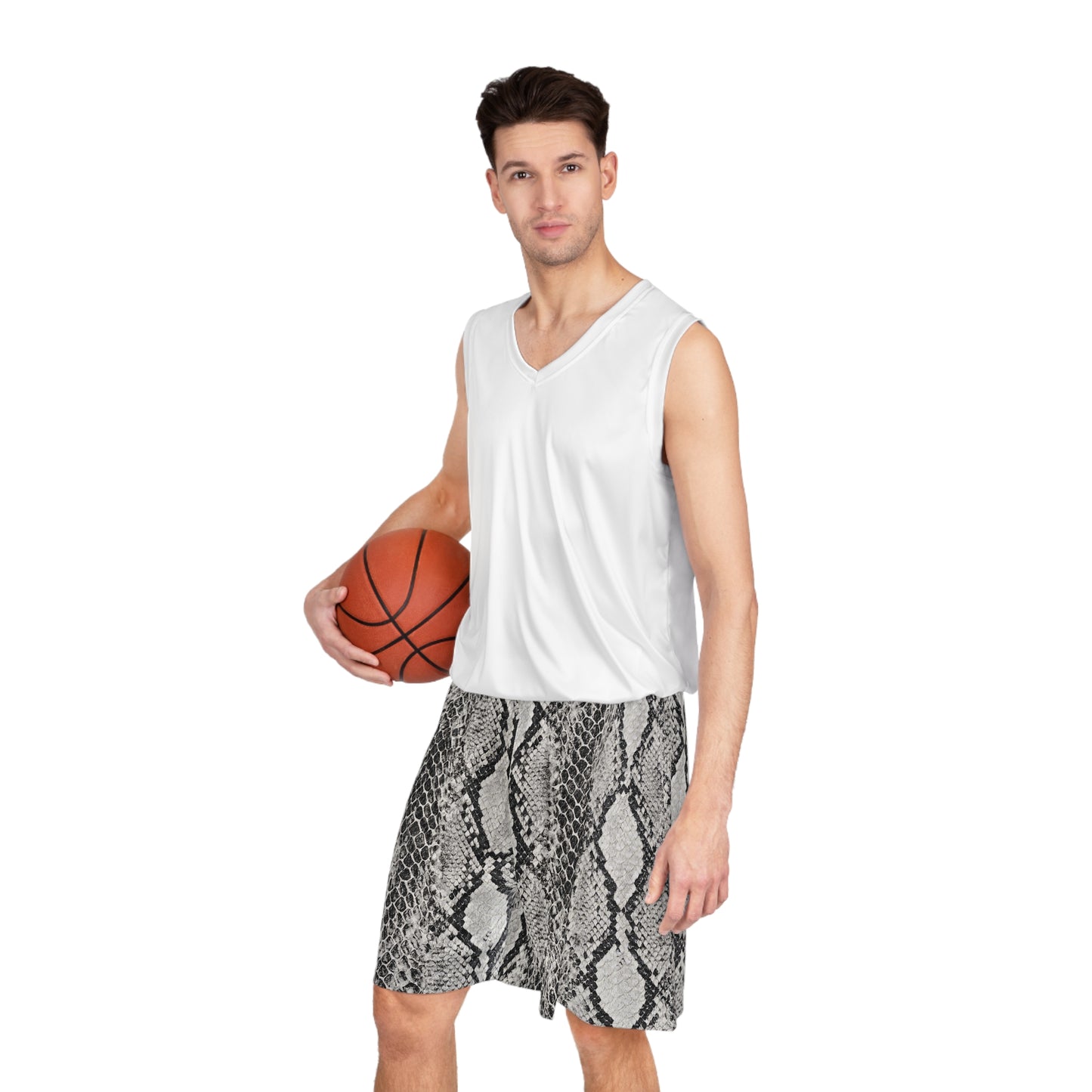 Snakeskin Basketball Shorts | Allover Print Athletic Streetwear