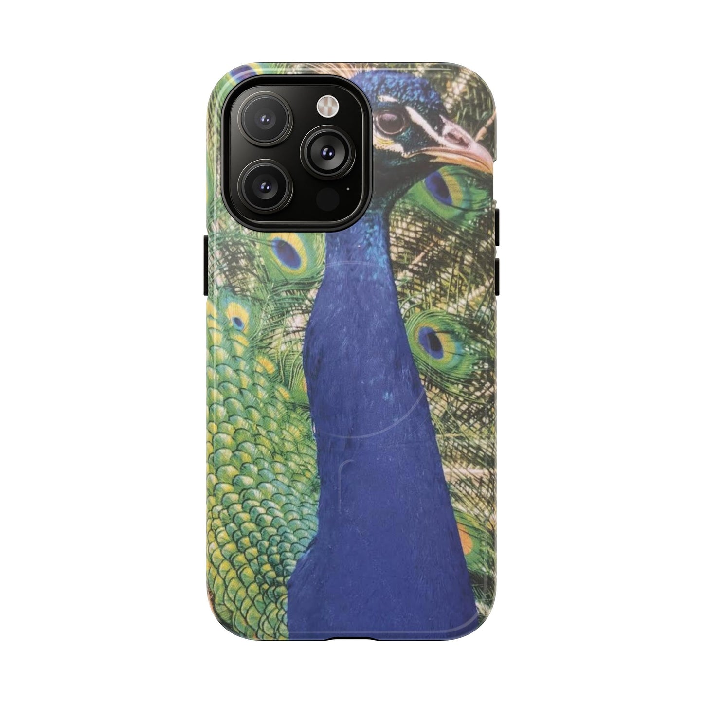 Magnetic Tough 2 Layer Phone Case — Peacock Skin Protective Cover