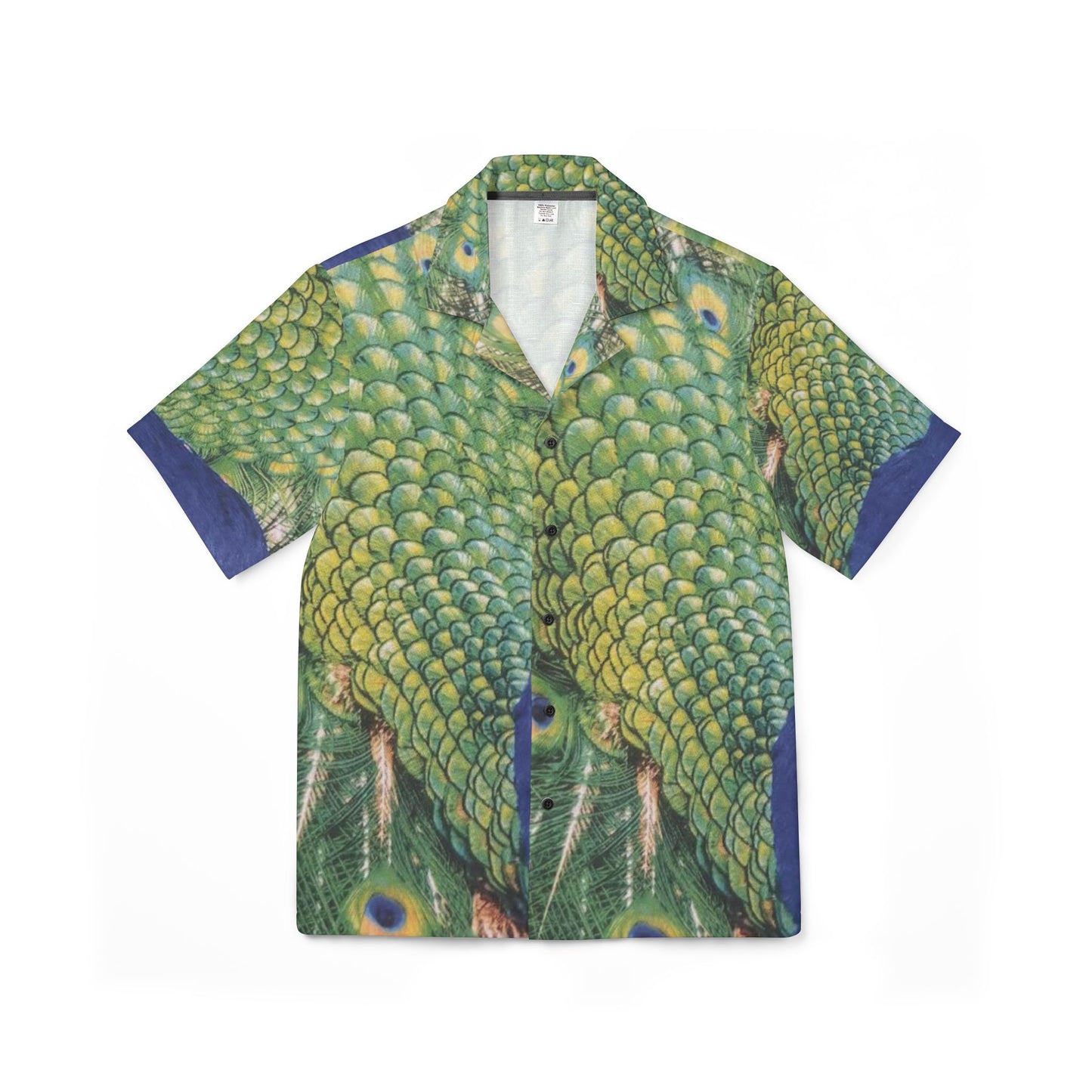Peacock Graphic Hawaiian Camp Shirt — Island Yachting & Date Night Print