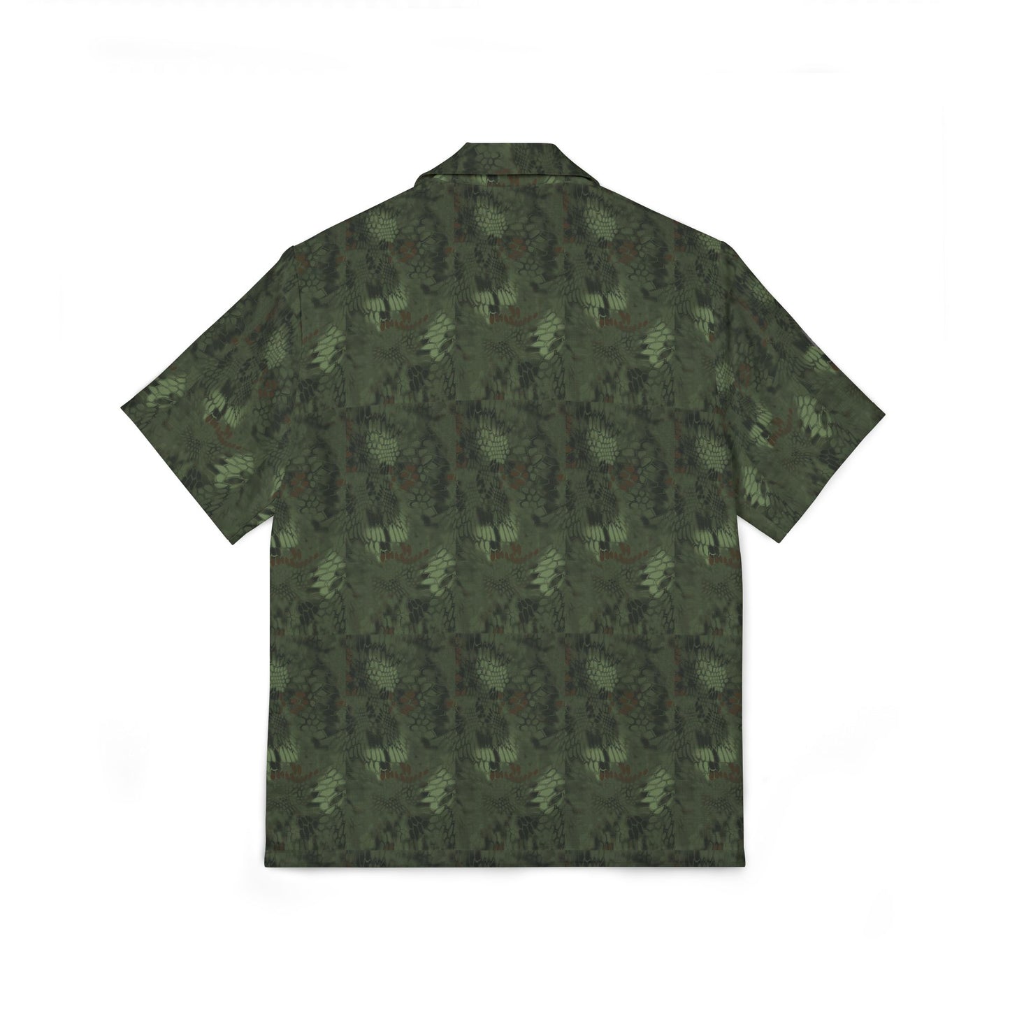 Men's Hawaiian Shirt — Classic Camo, Snakeskin & Floral All‑Over Print