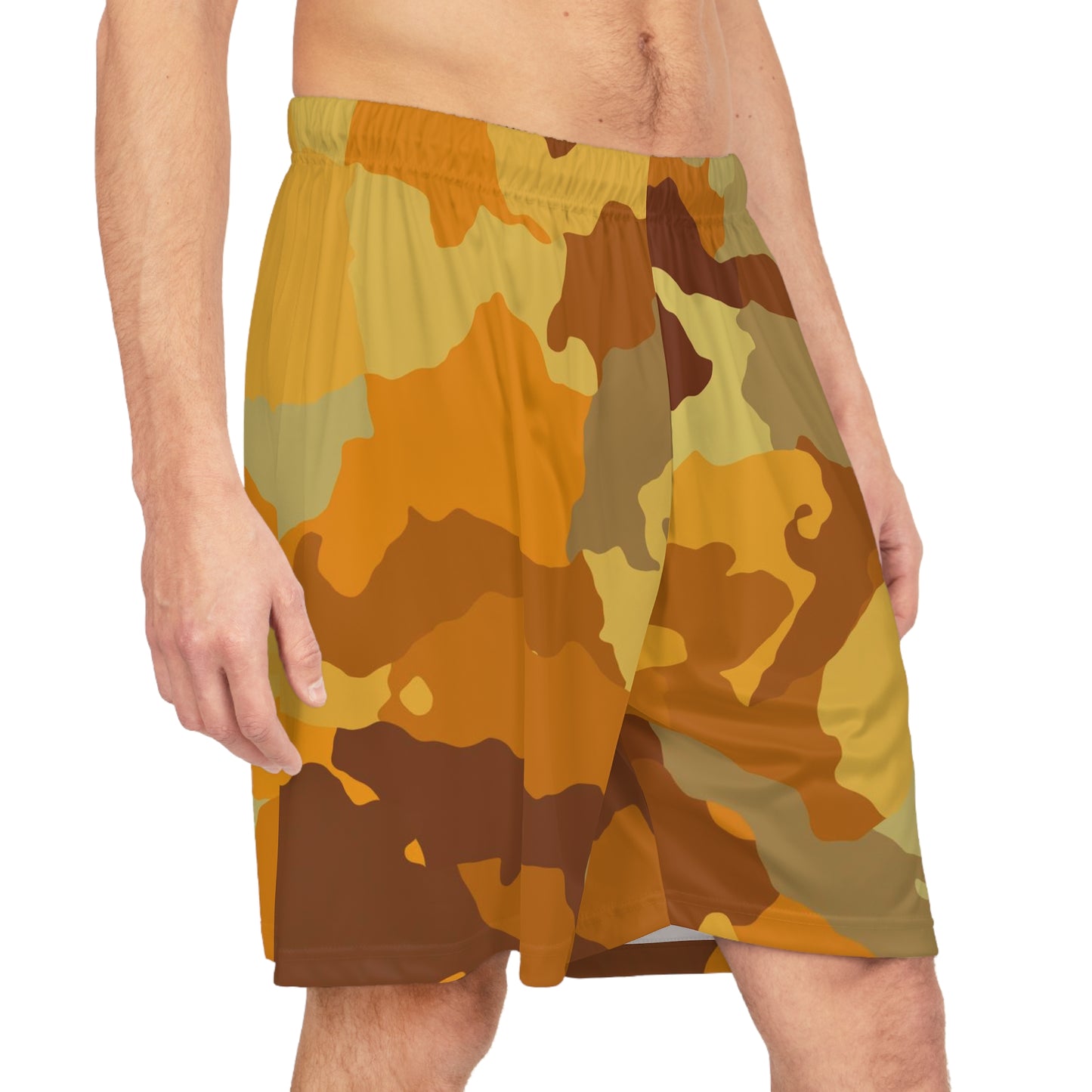 Gold Camo Basketball Shorts | Night Out Gym