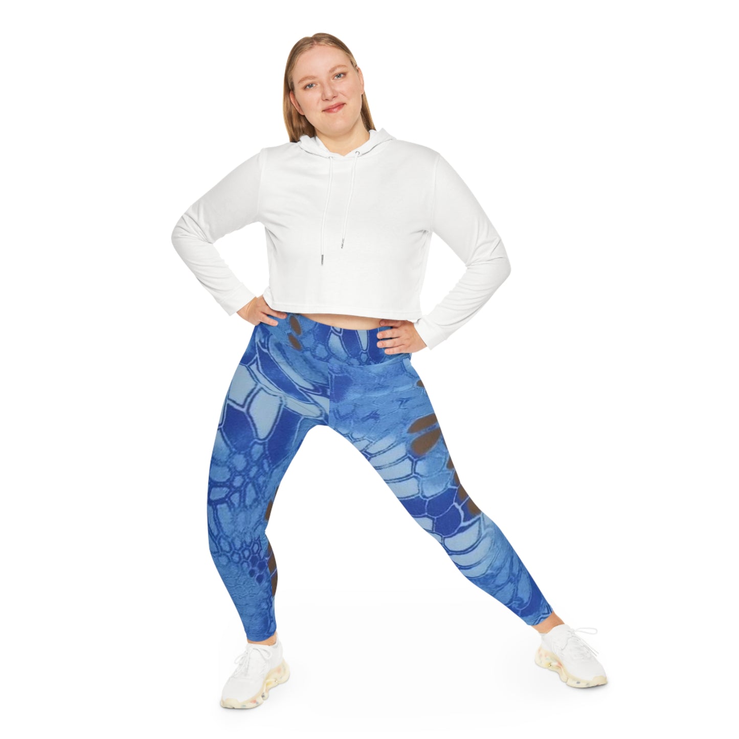 Plus size Give Me Grace Signature Print Blue - Plus Size Up to 6X
