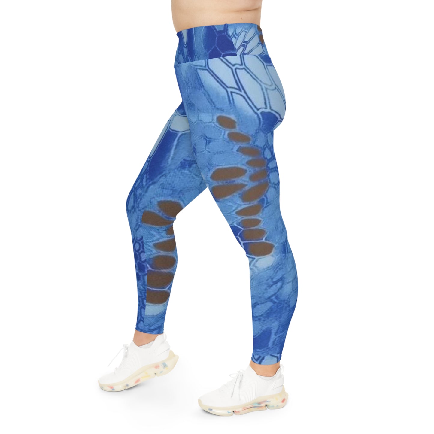 Plus size Give Me Grace Signature Print Blue - Plus Size Up to 6X