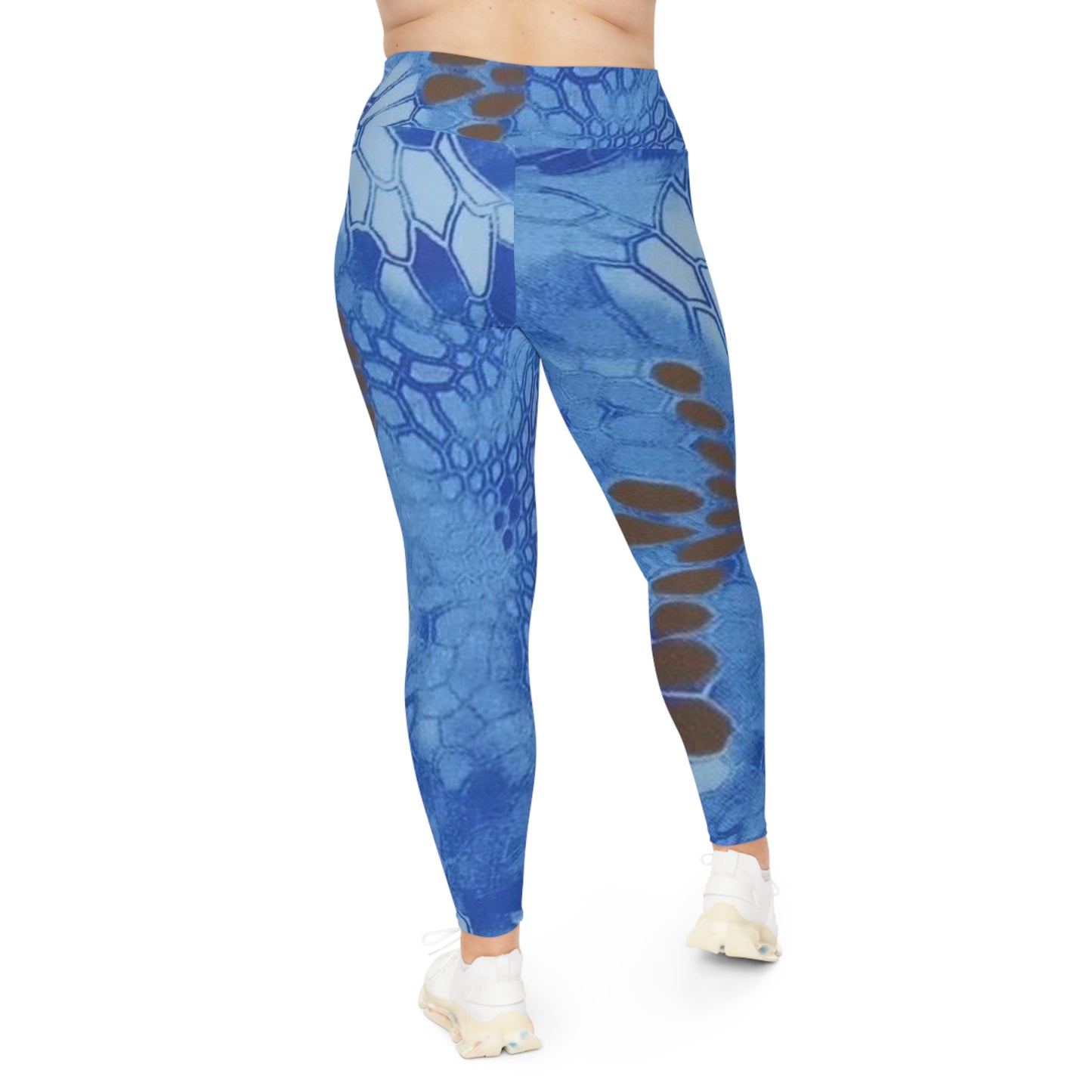 Plus size Give Me Grace Signature Print Blue - Plus Size Up to 6X