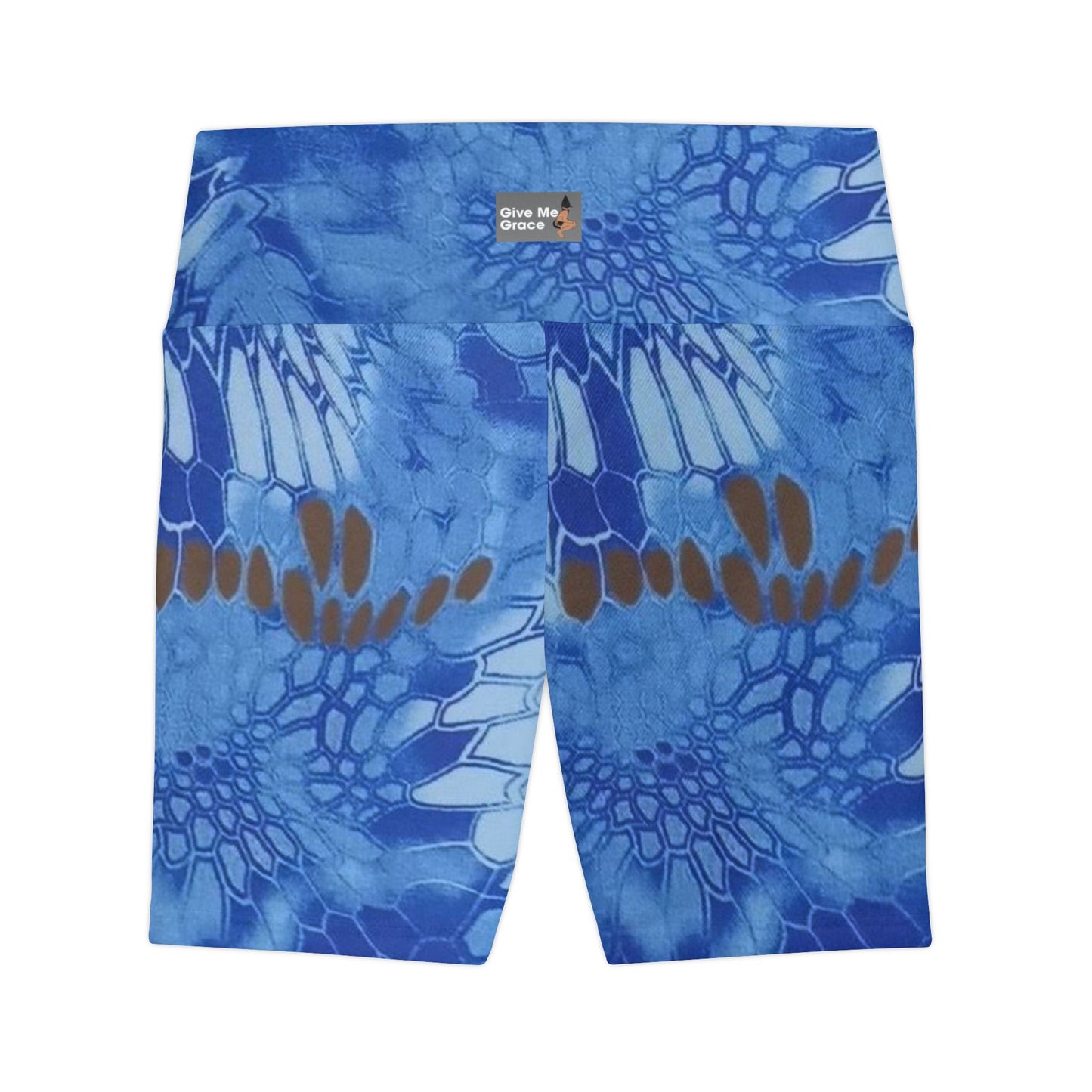 Give Me Grace Floral Camo Lace Women's Workout Shorts