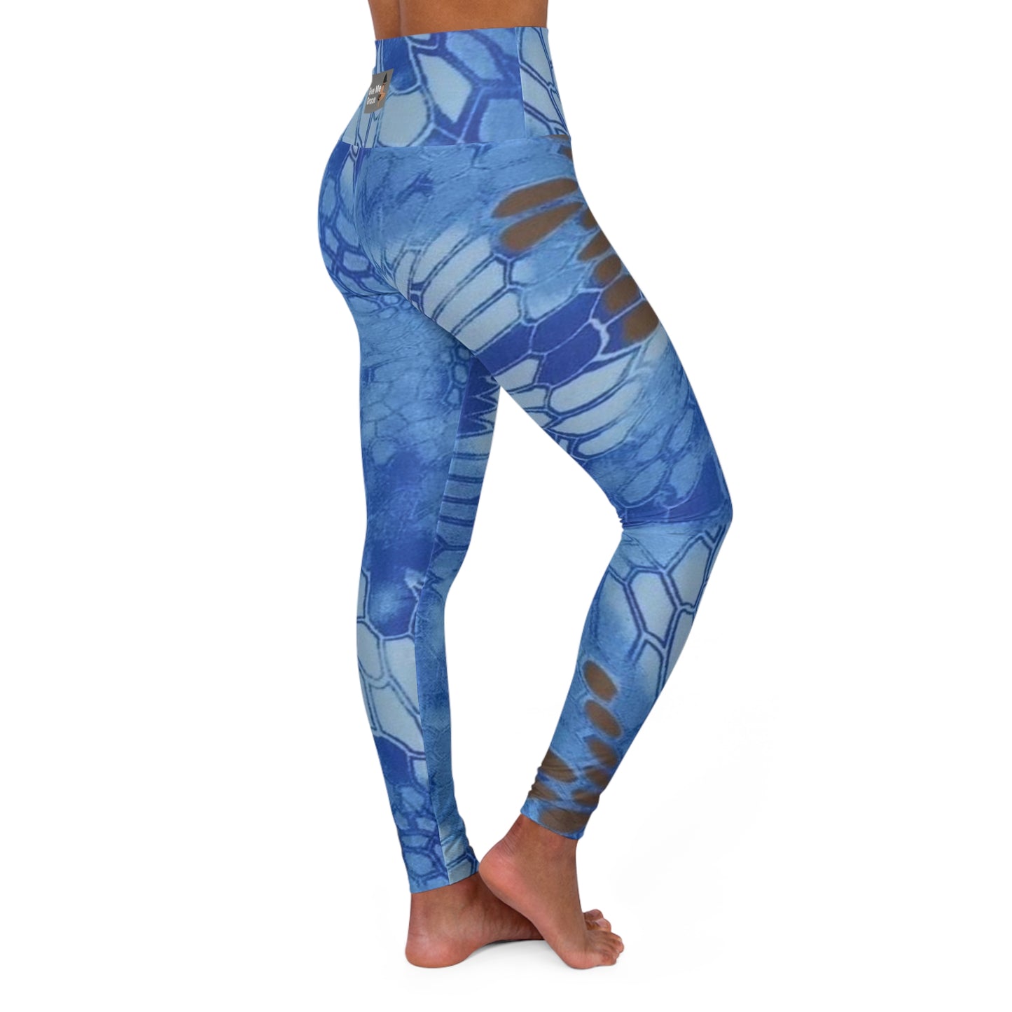High-Waisted Yoga Leggings — Give Me Grace Print Activewear