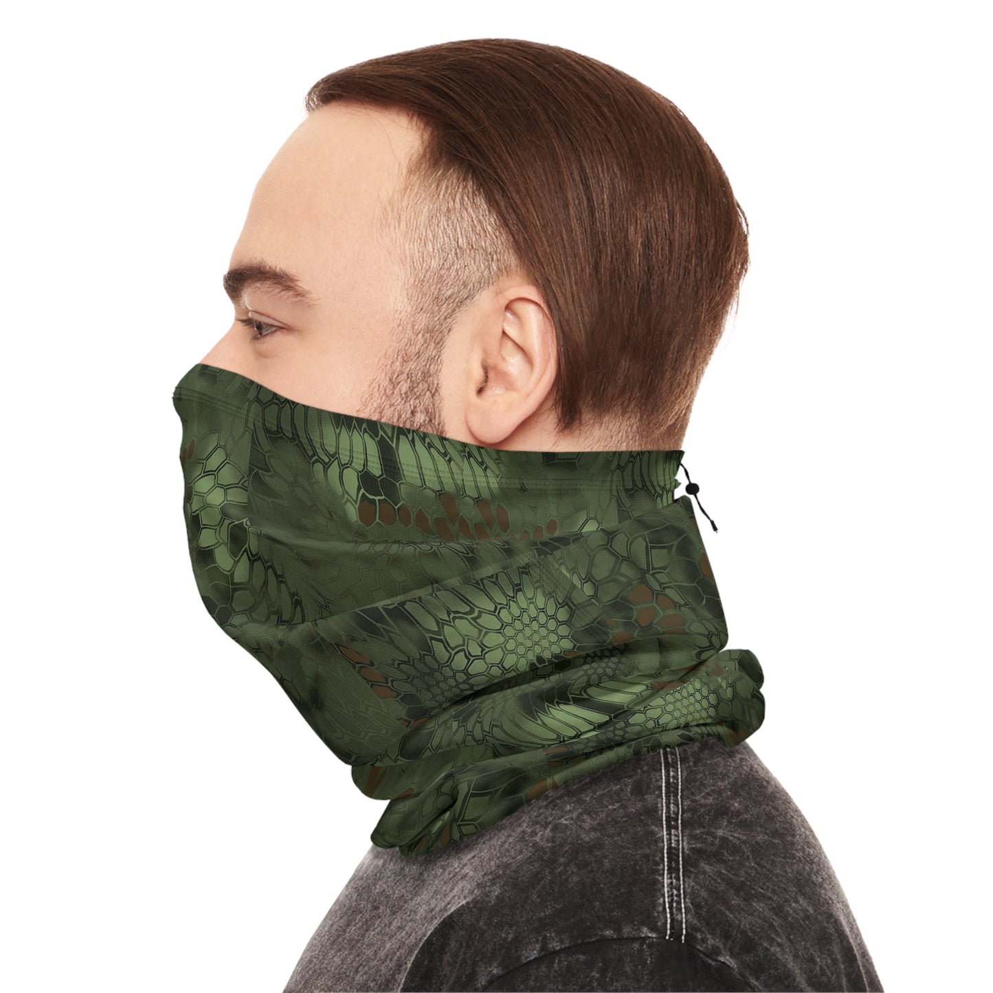 Neck Gaiter With Drawstring — All-Season Face Mask for Skiing, Cold Weather & Everyday Protection