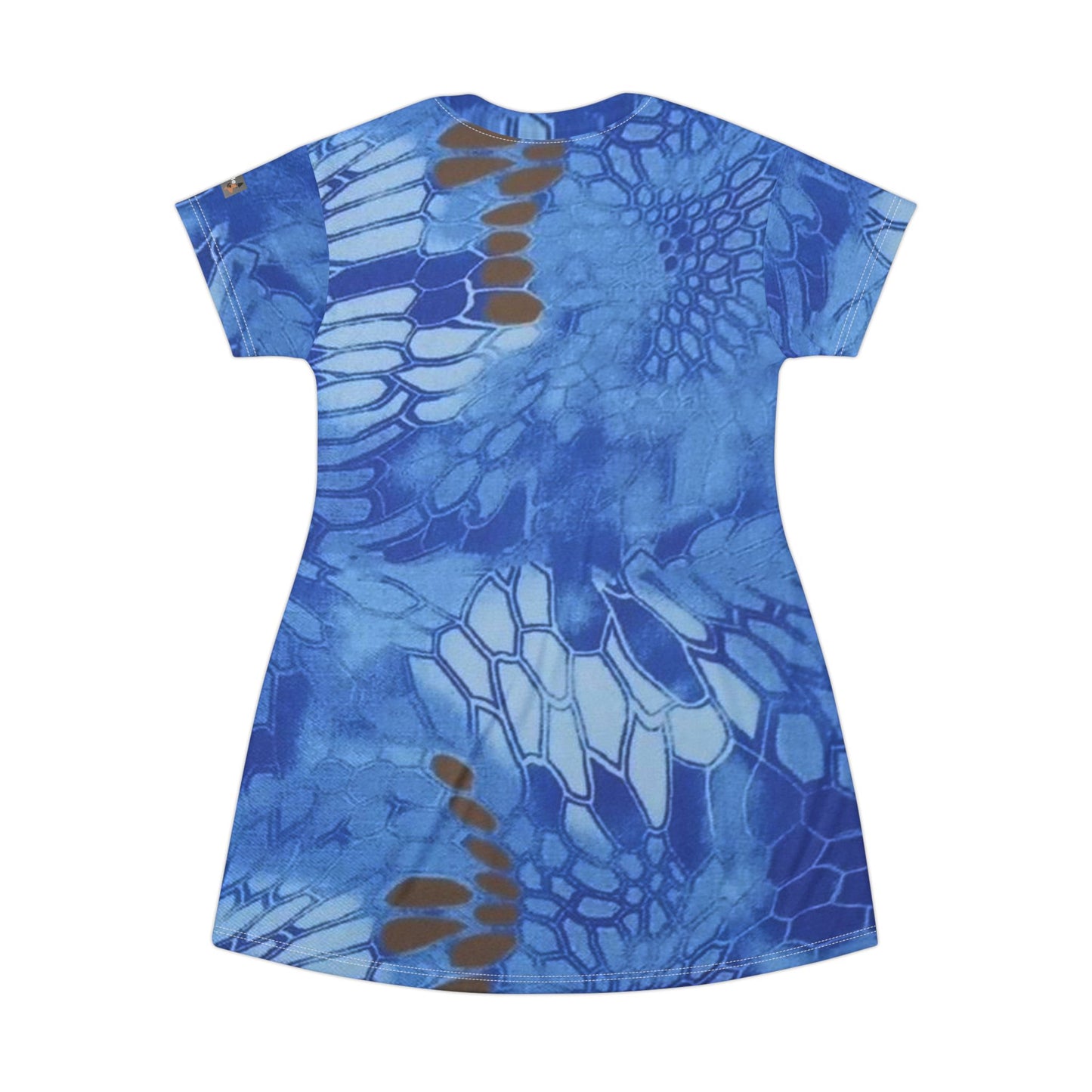 Give Me Grace Signature Snakeskin Lace Camo Croc Mix T-Shirt Dress