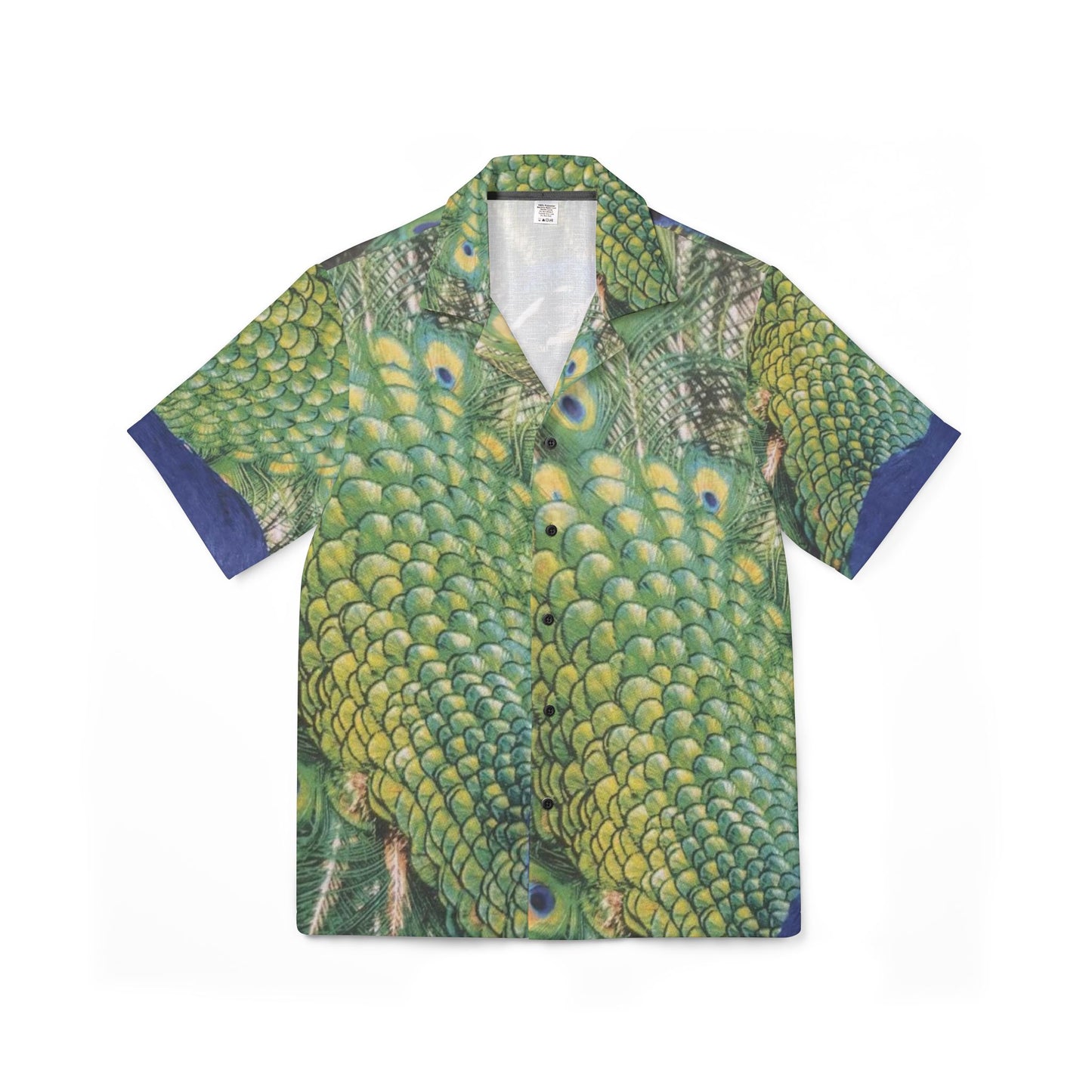 Peacock Graphic Hawaiian Camp Shirt — Island Yachting & Date Night Print