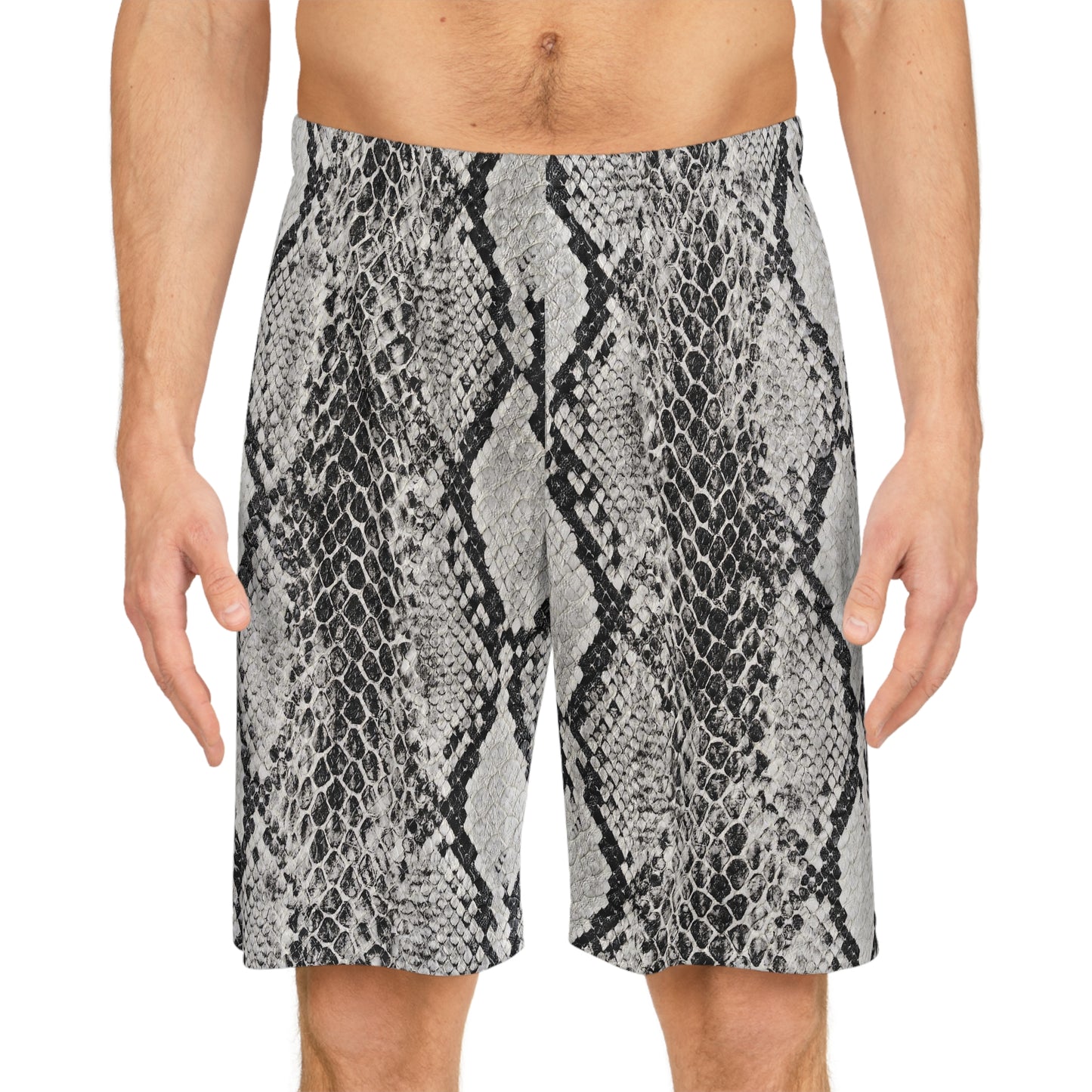 Snakeskin Basketball Shorts | Allover Print Athletic Streetwear
