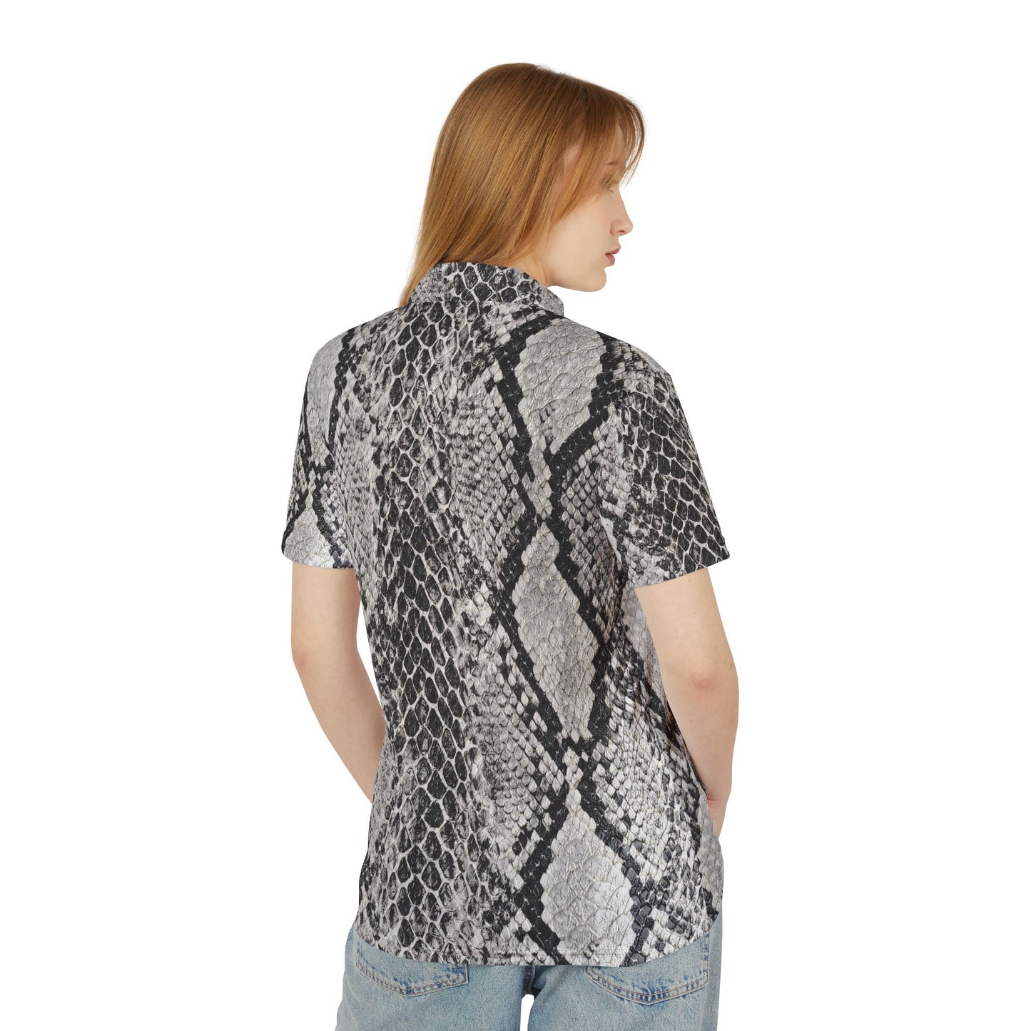 Snakeskin Polo Shirt | Snakeskin Pattern Polo