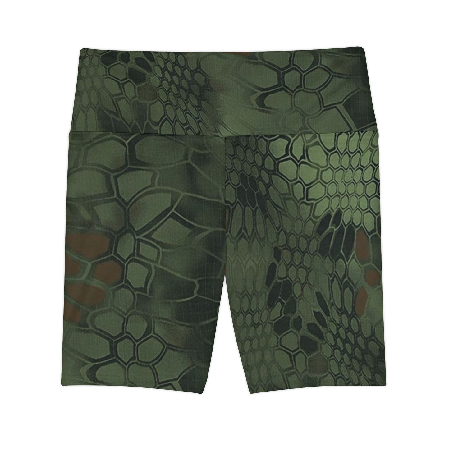 Emerald Workout Shorts, Give Me Grace Print, Women's Athletic Wear, High Waistband, Crop Top Matching, Comfortable Fitness Shorts