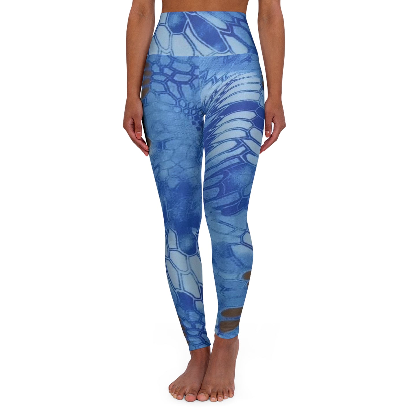 High-Waisted Yoga Leggings — Give Me Grace Print Activewear