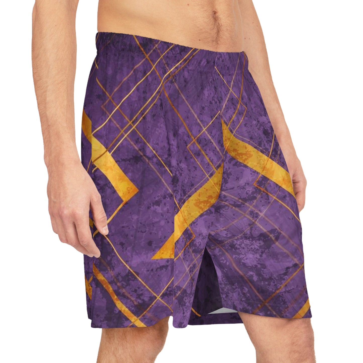 Purple & Gold Basketball Shorts — Your Fav Team Colors for Working Out & Hanging Out