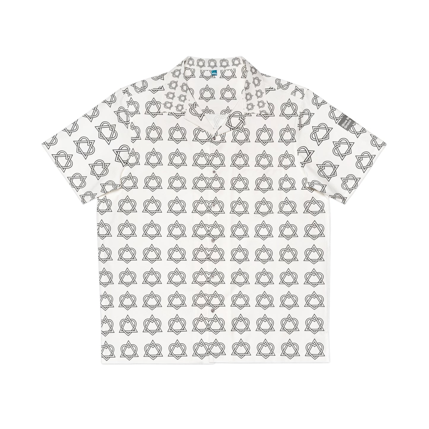 Heart Pyramid Rock & Roll Hip Hop Chic Hawaiian Shirt