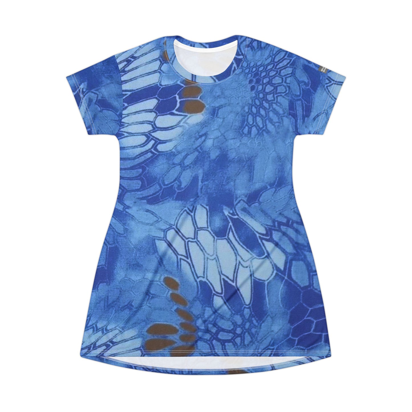 Give Me Grace Signature Snakeskin Lace Camo Croc Mix T-Shirt Dress