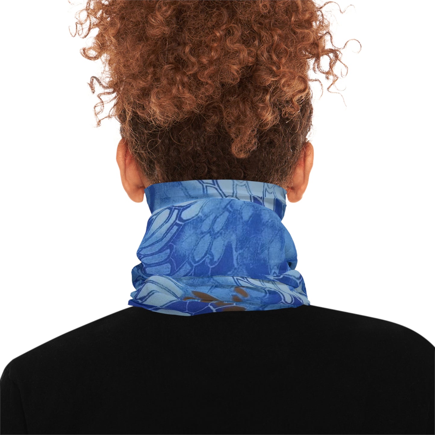 Blue Stylish Lightweight Neck Gaiter, Summer Fashion Accessory, Versatile Face Cover, Breathable Neck Warmer, Great for Outdoor Activities