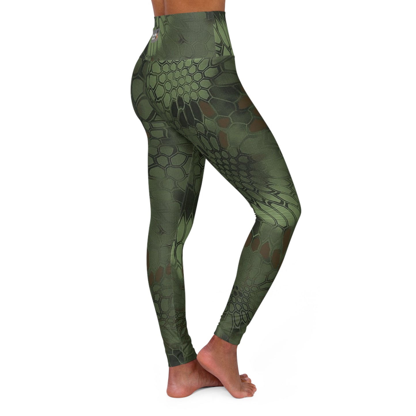 High-Waisted Yoga Leggings — Give Me Grace Print