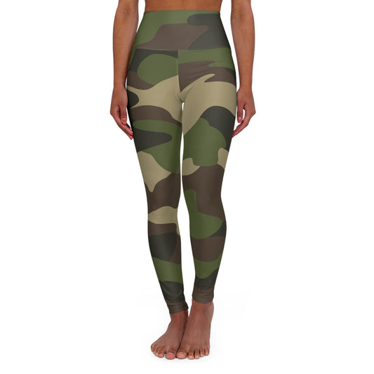 High Waisted Yoga Leggings — Classic Camo