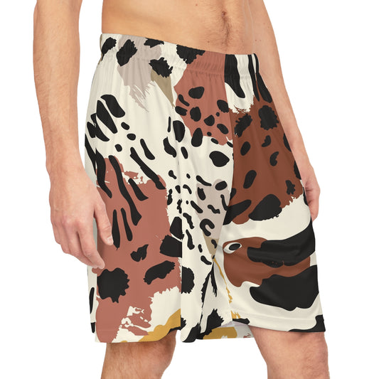 Give Me Grace Abstract Animal Print Basketball Shorts