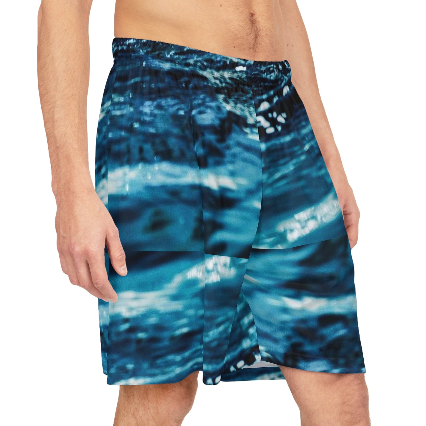 Give Me Grace SWIM Ocean Graphic Basketball Shorts | All-Over Print