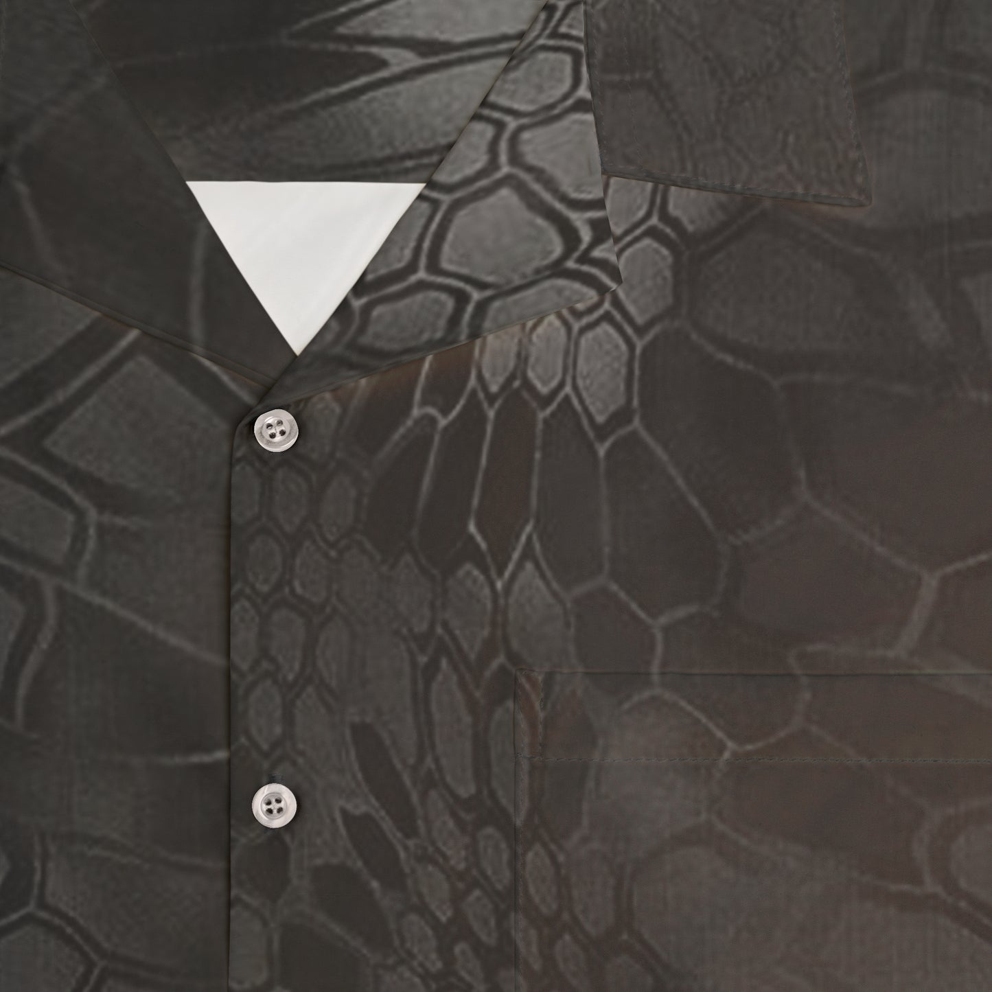 Black Gray Button Up Casual Hawaiian Shirt with Pyramid Hat Print, Sexy and Fun Lightweight Unisex Top, Ideal for Any Occasion, Beachwear,