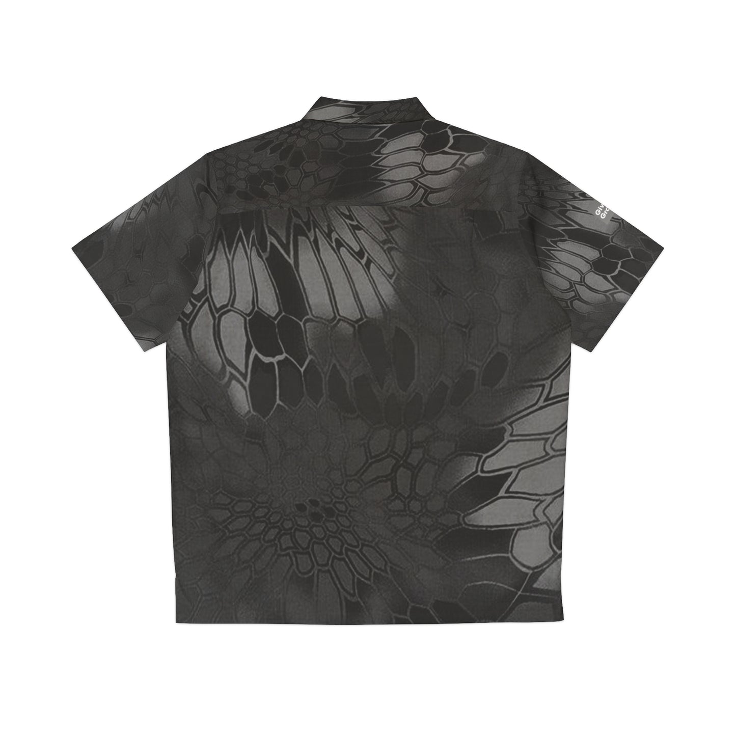 Black Gray Button Up Casual Hawaiian Shirt with Pyramid Hat Print, Sexy and Fun Lightweight Unisex Top, Ideal for Any Occasion, Beachwear,