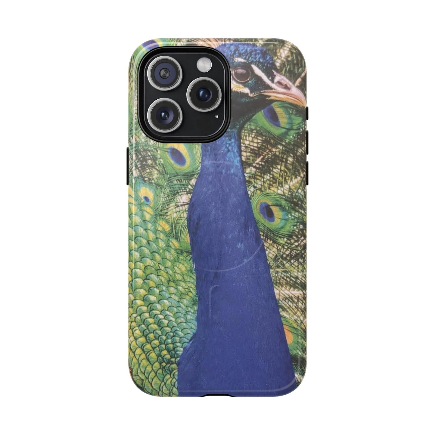 Magnetic Tough 2 Layer Phone Case — Peacock Skin Protective Cover