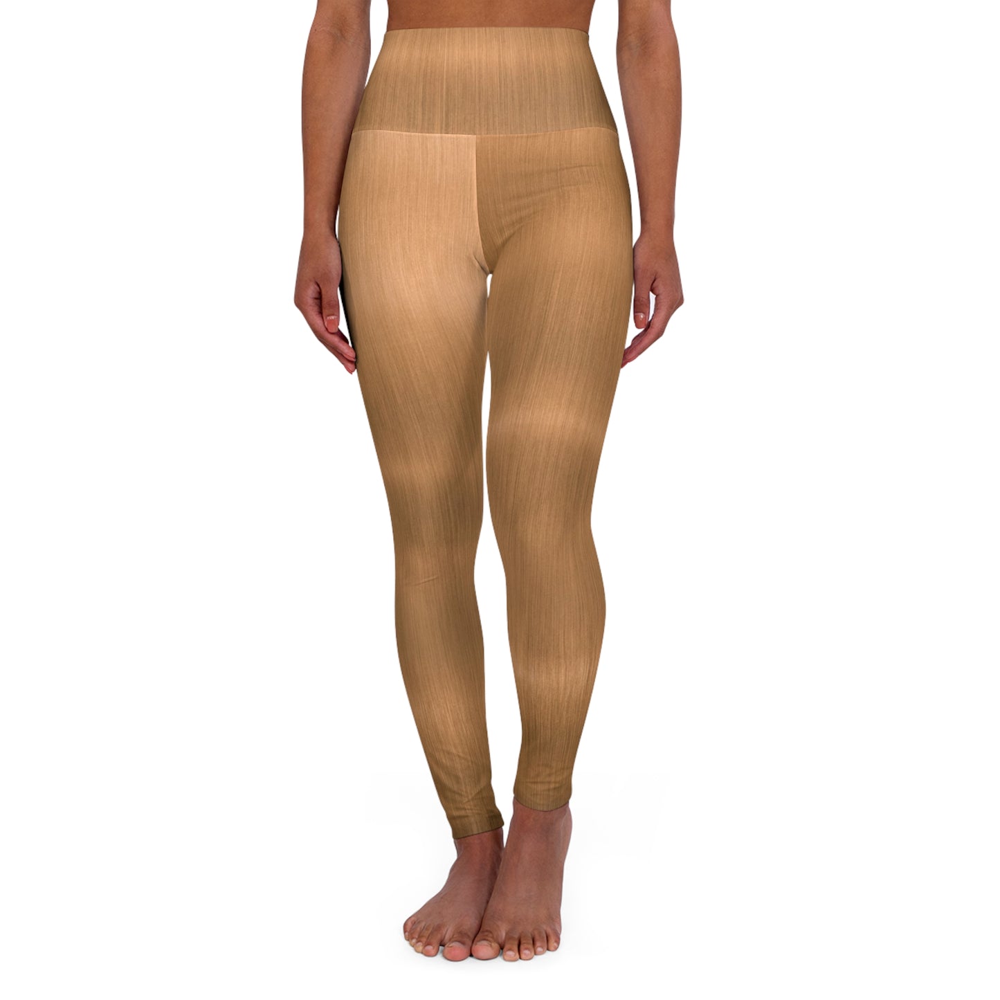 High-Waisted Yoga Leggings — Solid Gold